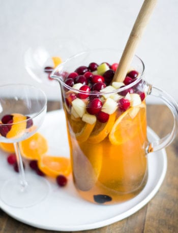 Cranberry Old Fashioned Sangria | Sarcastic Cooking