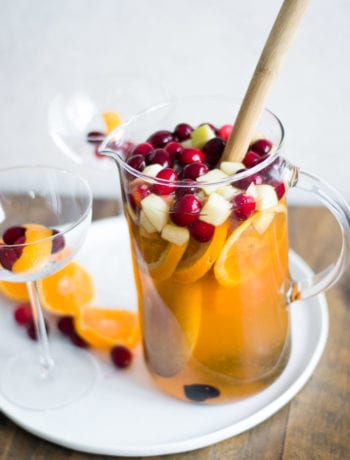 Cranberry Old Fashioned Sangria | Sarcastic Cooking