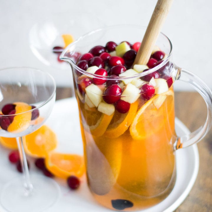 Cranberry Old Fashioned Sangria | Sarcastic Cooking