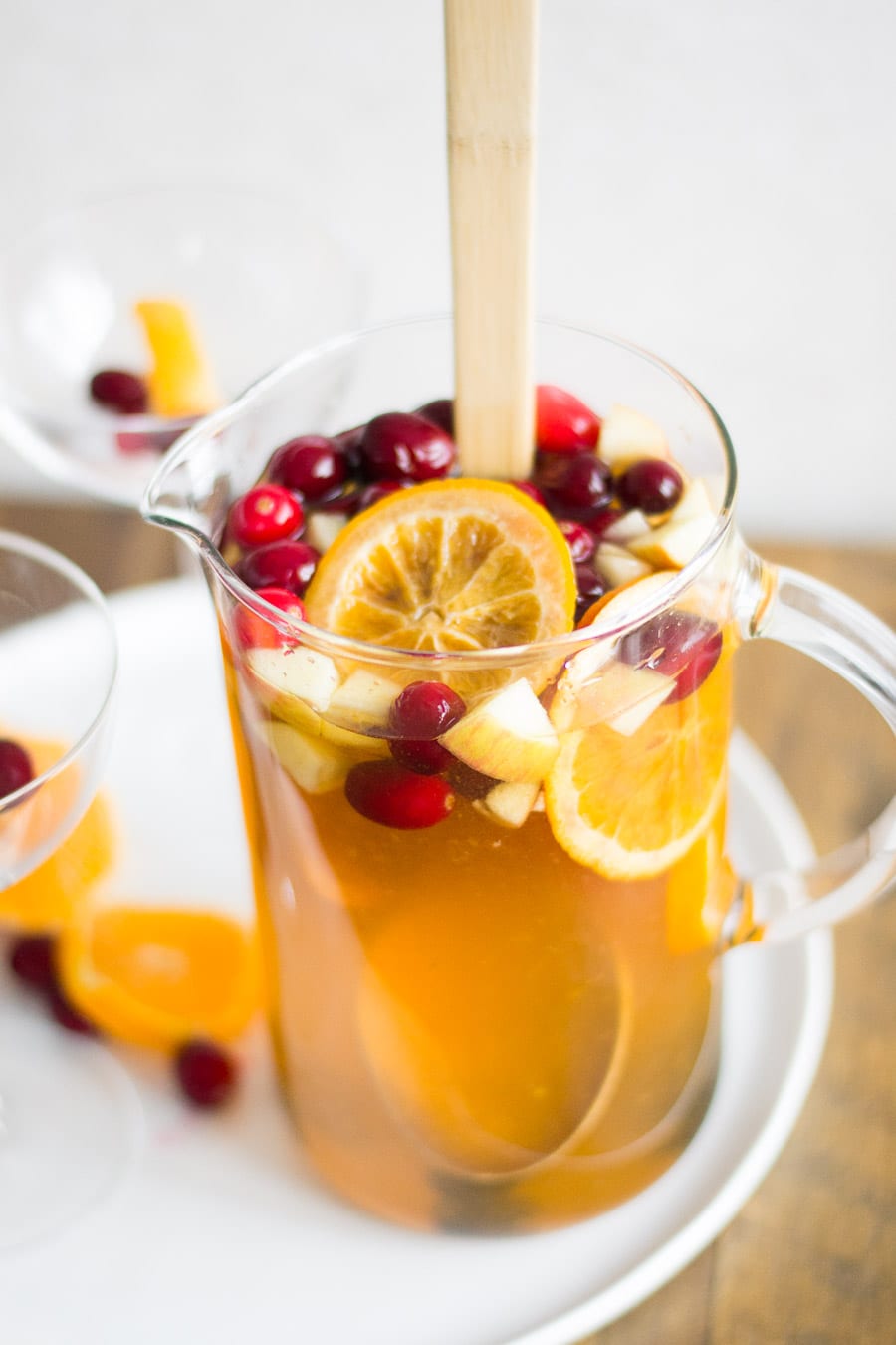 Cranberry Old Fashioned Sangria | Sarcastic Cooking
