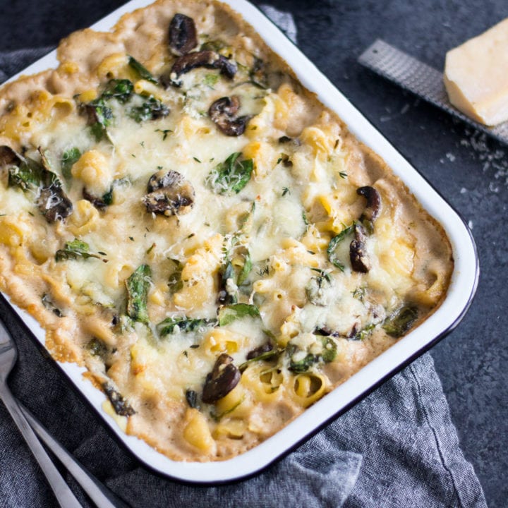 Cheesy Mushroom Mixed Pasta Casserole | Sarcastic Cooking #bakedpasta #meatless