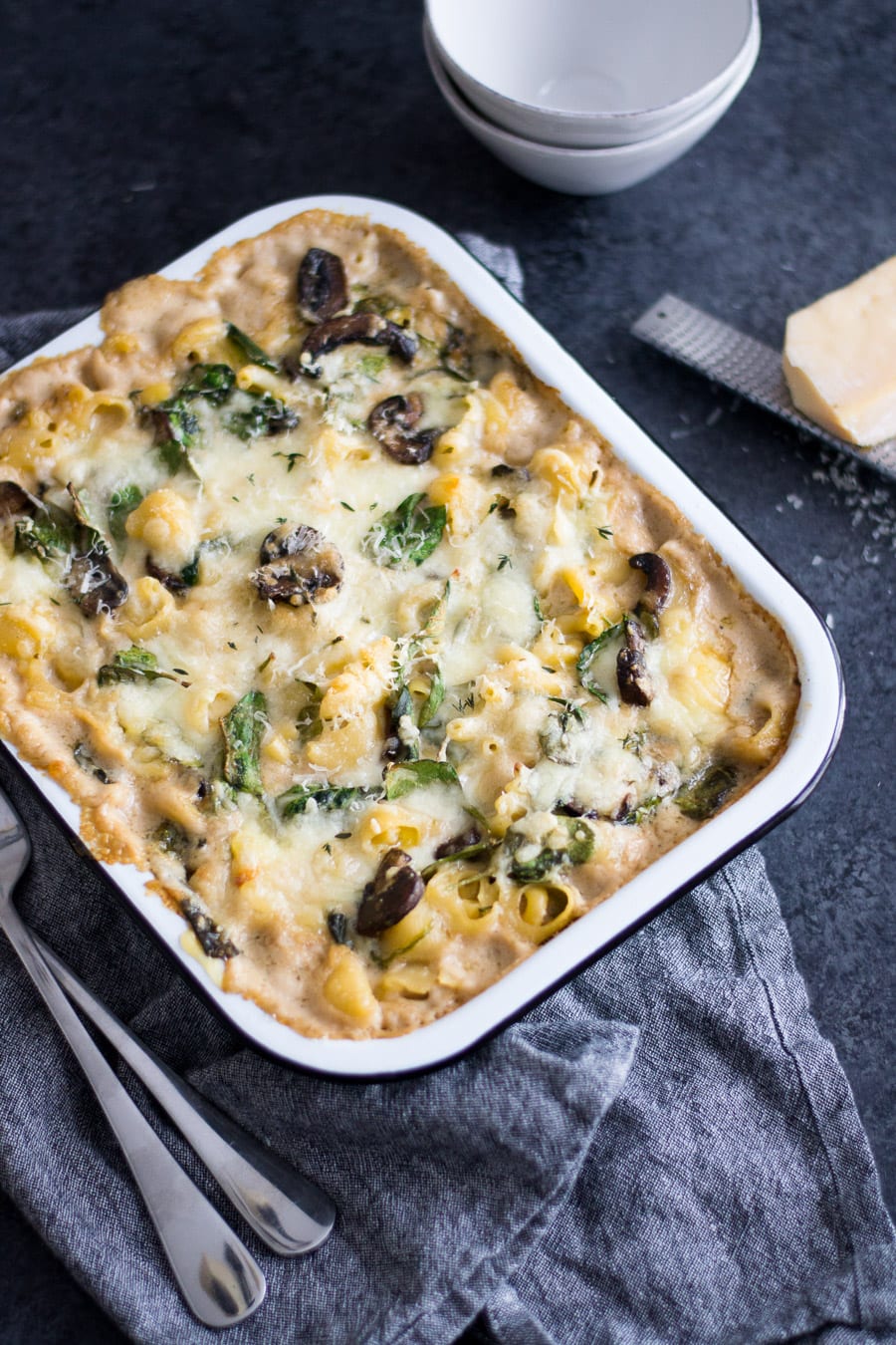 Cheesy Mushroom Mixed Pasta Casserole | Sarcastic Cooking #bakedpasta #meatless