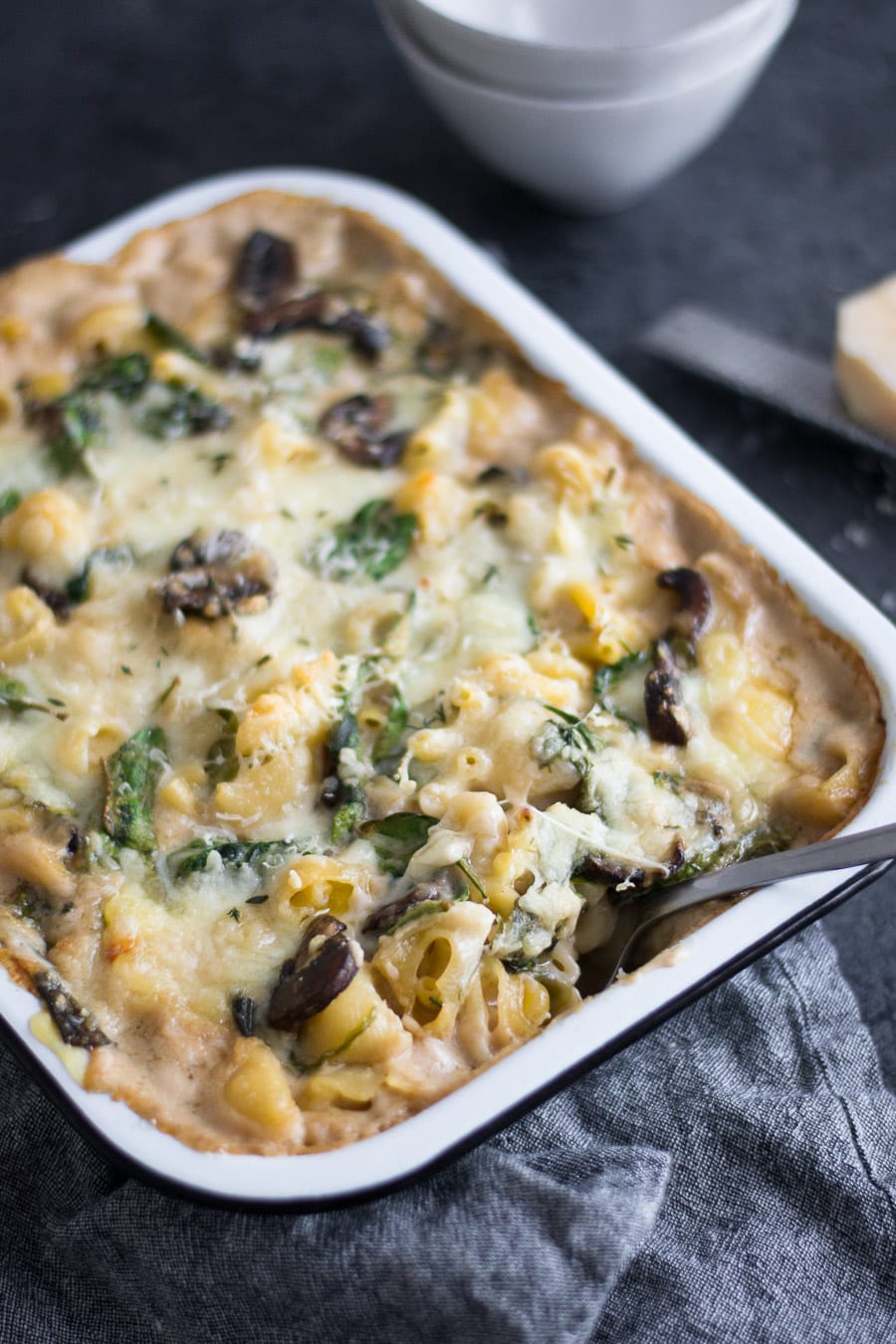 Cheesy Mushroom Mixed Pasta Casserole | Sarcastic Cooking