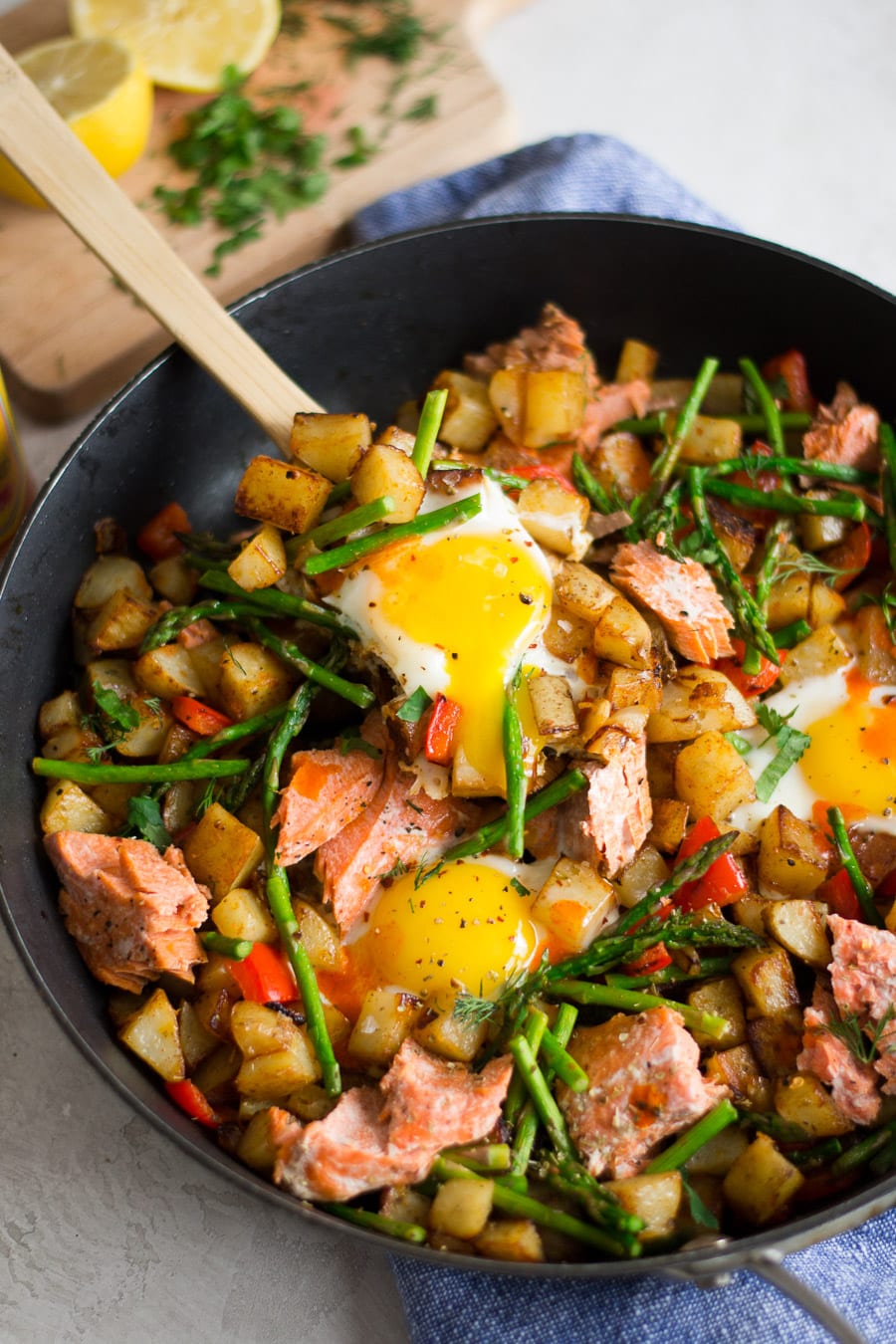 Salmon Hash with Eggs | Sarcastic Cooking