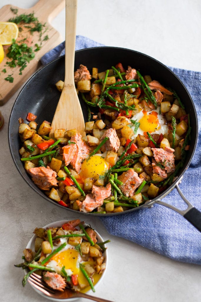 Salmon Hash with Eggs Sarcastic Cooking