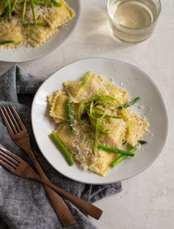 cacio e pepe asparagus ravioli | sarcastic cooking