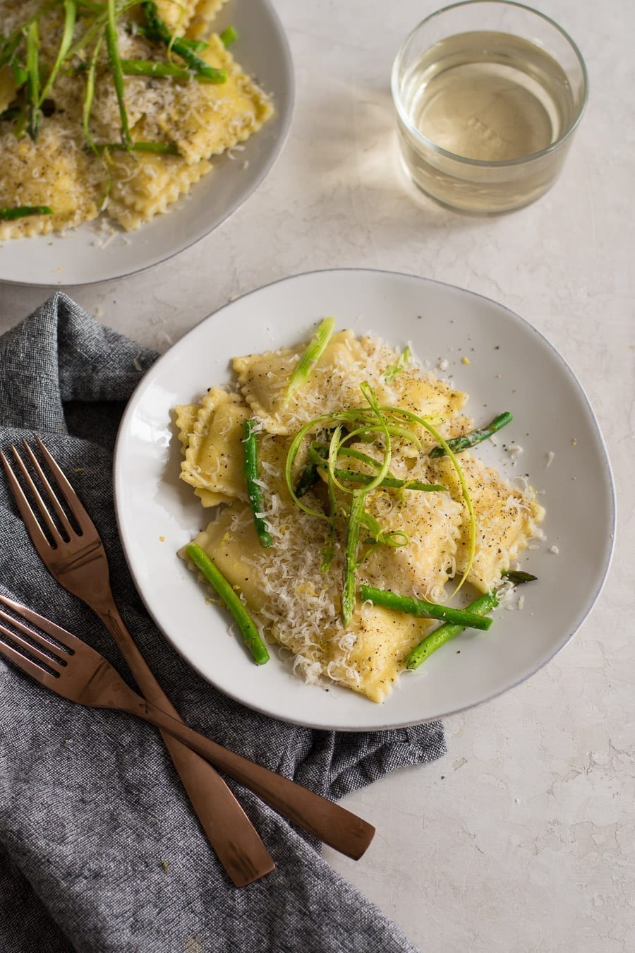 cacio e pepe asparagus ravioli | sarcastic cooking