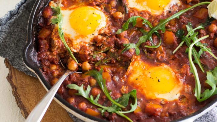 Chickpea and Chorizo Shakshuka