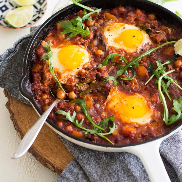 Chickpea and Chorizo Shakshuka | Sarcastic Cooking #shakshuka #onepotmeal #eggdish