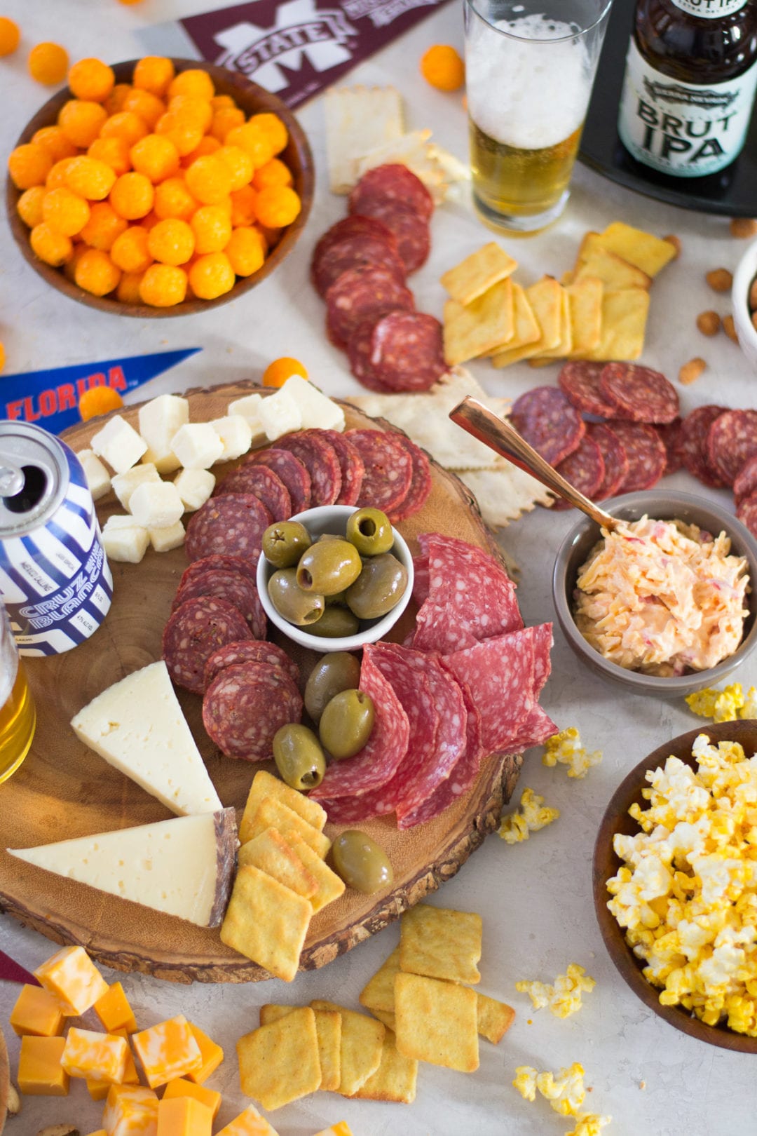 March Madness meat and Cheese Board | Sarcastic Cooking