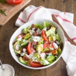 BLAT Salad with the Best Homemade Blue Cheese Dressing