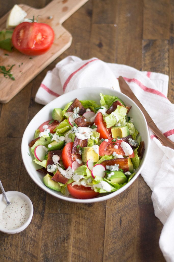 BLAT salad with the best homemade blue cheese | Sarcastic Cooking