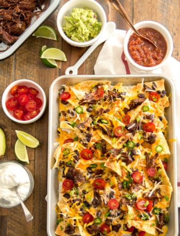 Bourbon Pot Roast Nachos - Instant Pot - Sarcastic Cooking