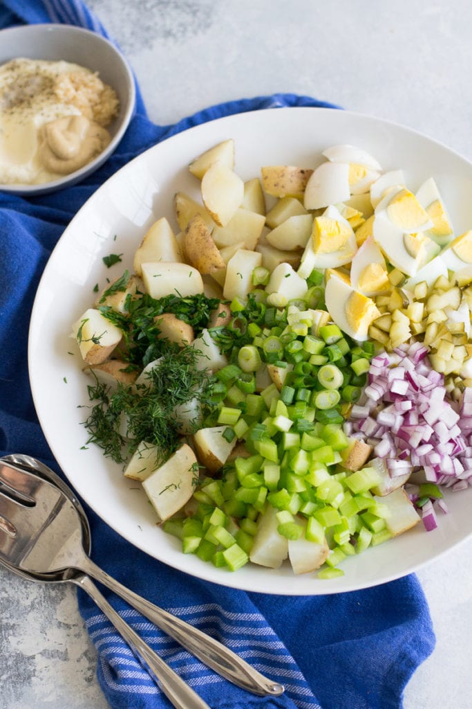Leftover Easter Egg Potato Salad Ingredients \ Sarcastic Cooking