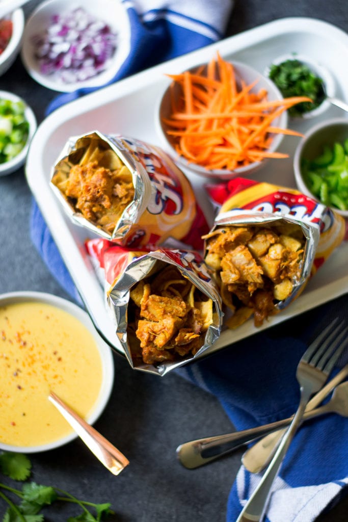 Buffalo Jackfruit Walking Tacos | Sarcastic Cooking #meatlessmonday #vegan #meatfree