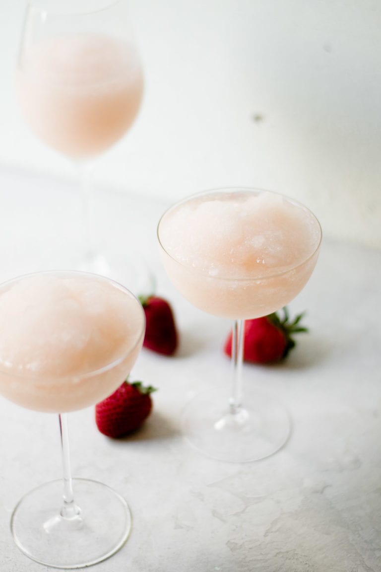 Easy Strawberry Grapefruit Frosé Sarcastic Cooking