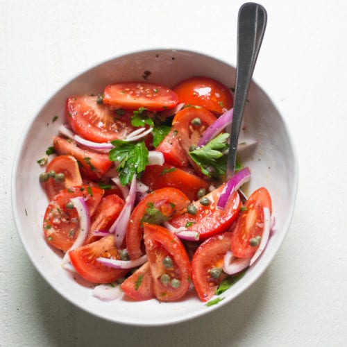 Fresh Summer Tomato Salad Sarcastic Cooking
