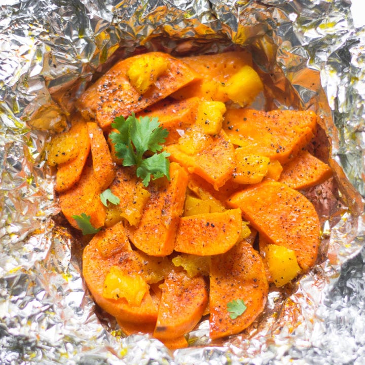 Grilled Mango Sweet Potatoes | Sarcastic Cooking