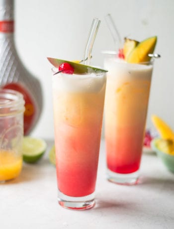 Mango Sunrise Cocktail - Sarcastic Cooking #tiki #cocktail #mango