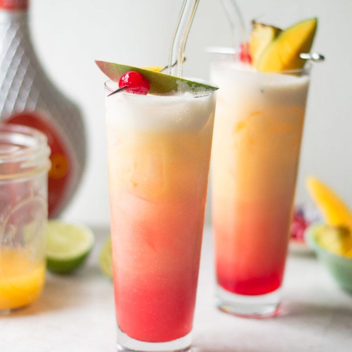 Mango Sunrise Cocktail - Sarcastic Cooking #tiki #cocktail #mango