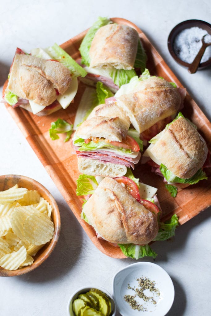 The Best Italian Subs - perfect for a picnic, party, or weekly lunches | Sarcastic Cooking