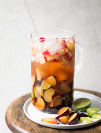 White Wine Plum Sangria | Sarcastic Cooking