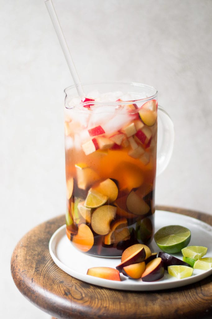 White Wine Plum Sangria | Sarcastic Cooking