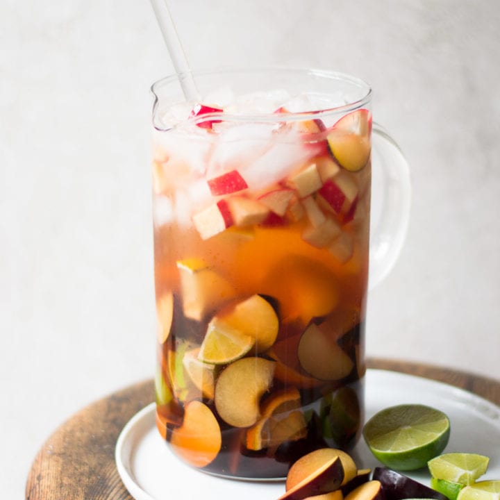 White Wine Plum Sangria | Sarcastic Cooking