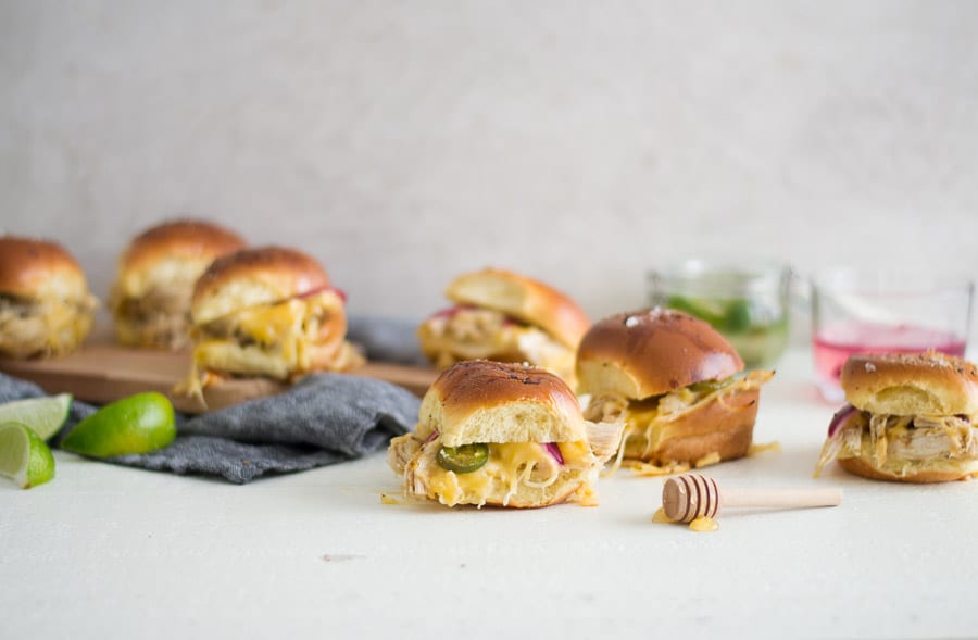 BBQ Chicken Jalapeño Sliders (instant pot recipe) | Sarcastic Cooking