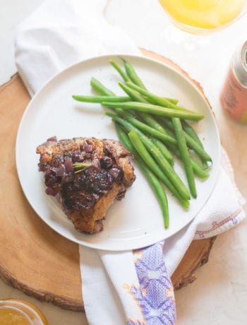 Blueberry Berliner Chicken Skillet Dinner | Sarcastic Cooking