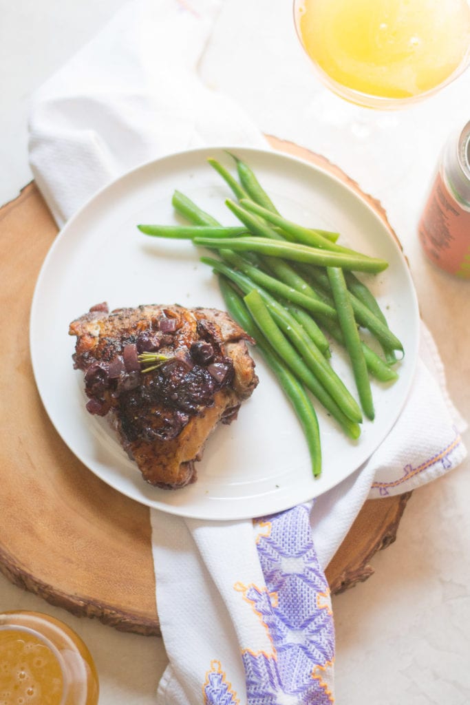 Blueberry Berliner Chicken Skillet Dinner | Sarcastic Cooking