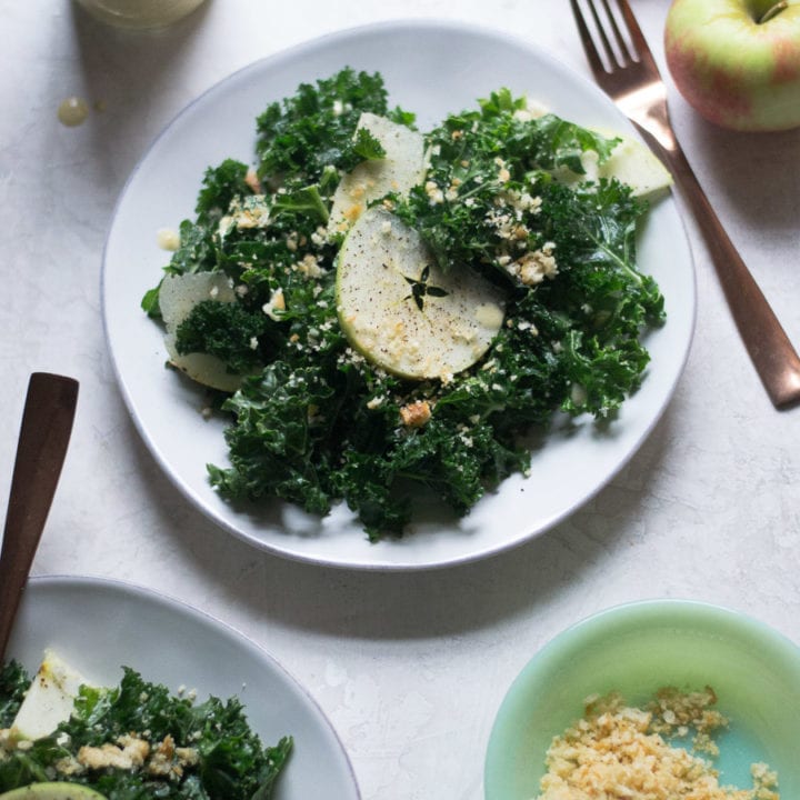 Apple and Massaged Kale salad | Sarcastic Cooking