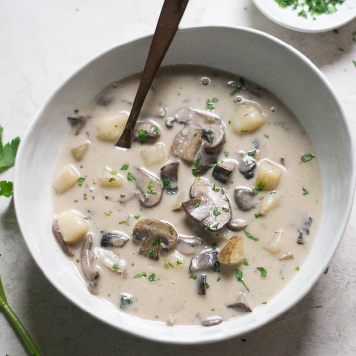 Potato and Mushroom Soup Recipe