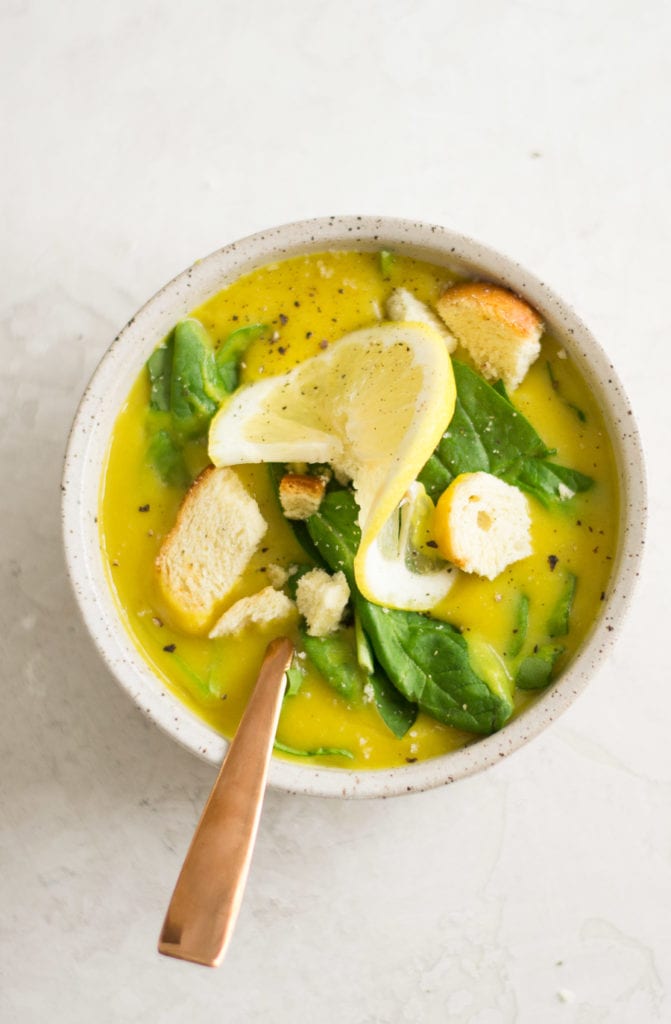 Instant Pot Lemon Lentil Spinach Soup | Sarcastic Cooking