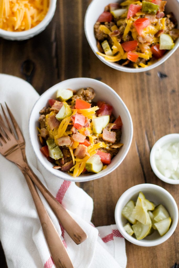 Loaded Cheeseburger Quinoa - Instant Pot - Pressure Cooker | Sarcastic Cooking