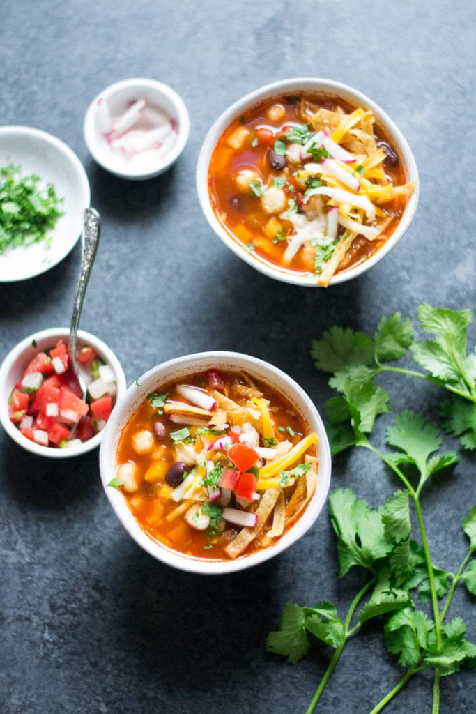 Vegetarian Tortilla Soup | Sarcastic Cooking