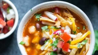 Vegetarian Tortilla Soup