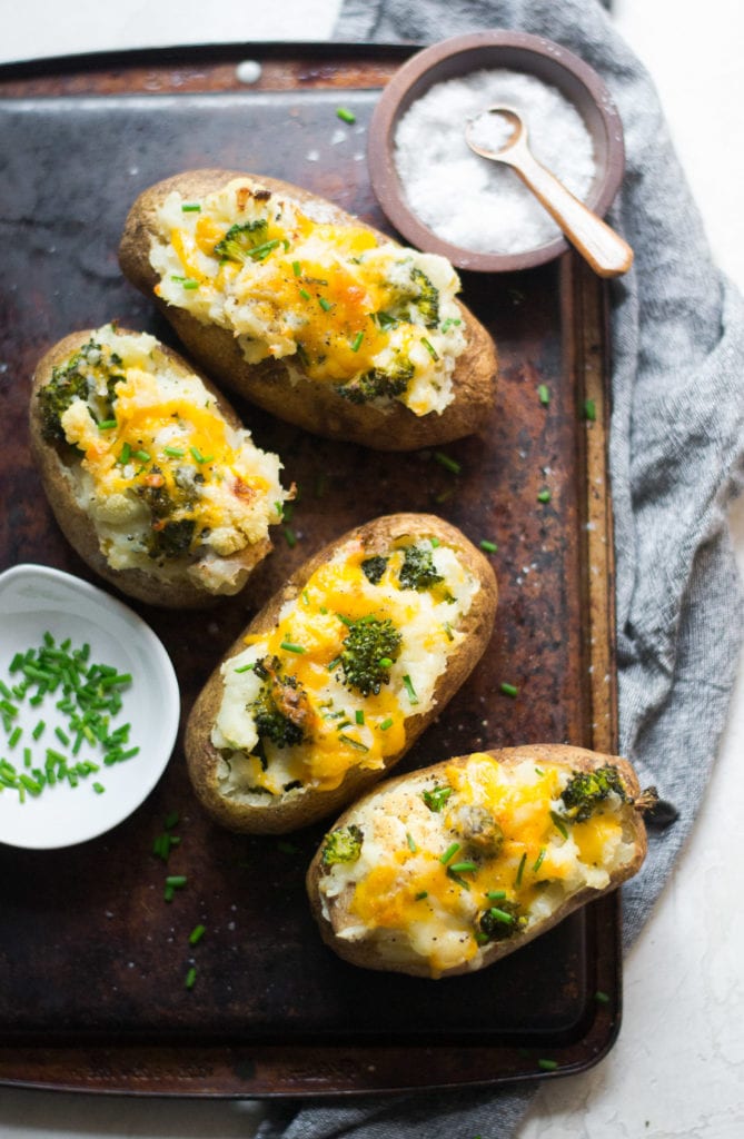 Cheesy Twice Baked Veggie Loaded Potatoes | Sarcastic Cooking