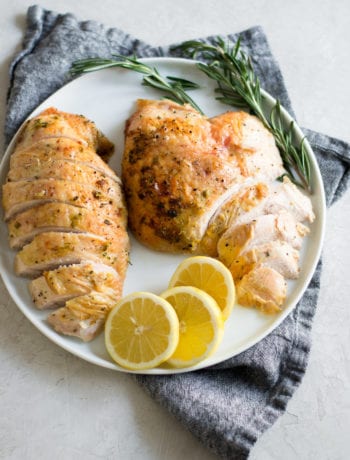 Instant Pot Lemon Rosemary Turkey Breast | Sarcastic Cooking