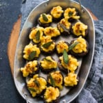 Mac and Cheese Stuffed Mushrooms