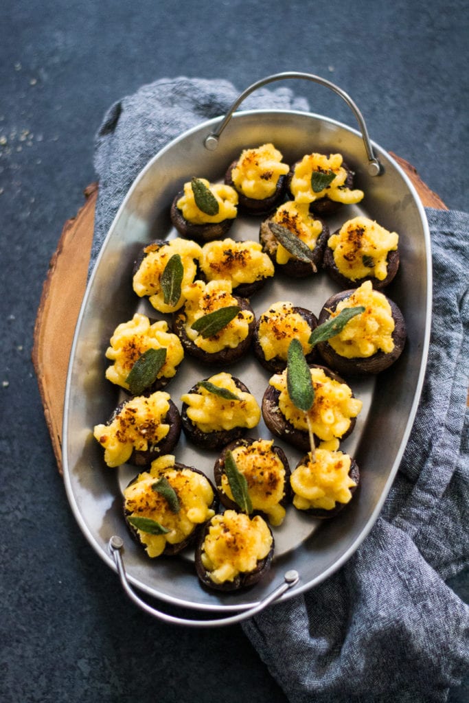 Mac and Cheese Stuffed Mushrooms | Sarcastic Cooking