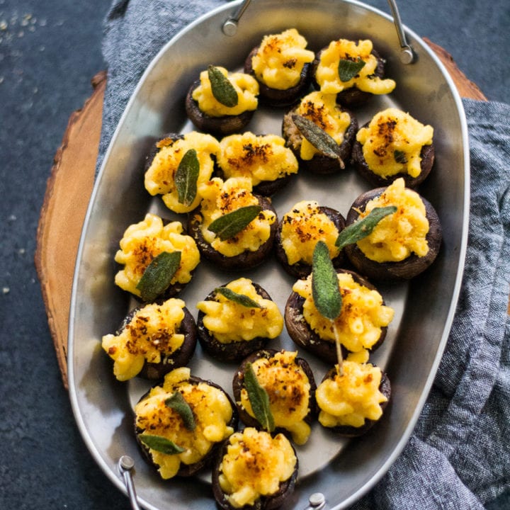 Mac and Cheese Stuffed Mushrooms | Sarcastic Cooking