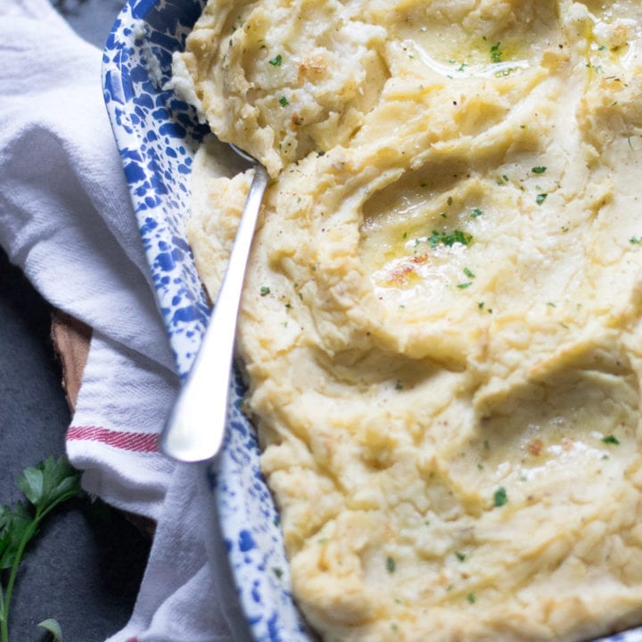 Overnight Refrigerator Mashed Potatoes - Sarcastic Cooking