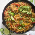 One Skillet Vegetarian Mexican Rice