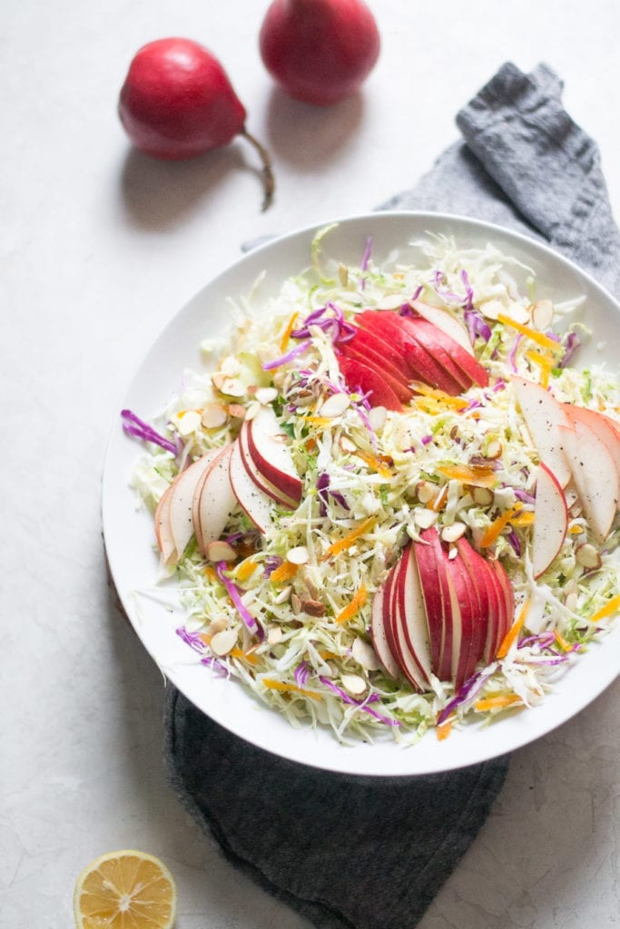 Apricot and Pear Slaw | sarcastic Cooking