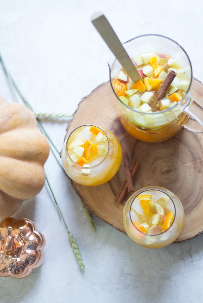 White Wine Pumpkin Pie Sangria | Sarcastic Cooking