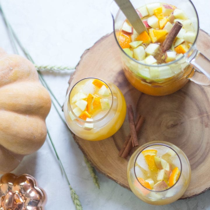 White Wine Pumpkin Pie Sangria | Sarcastic Cooking