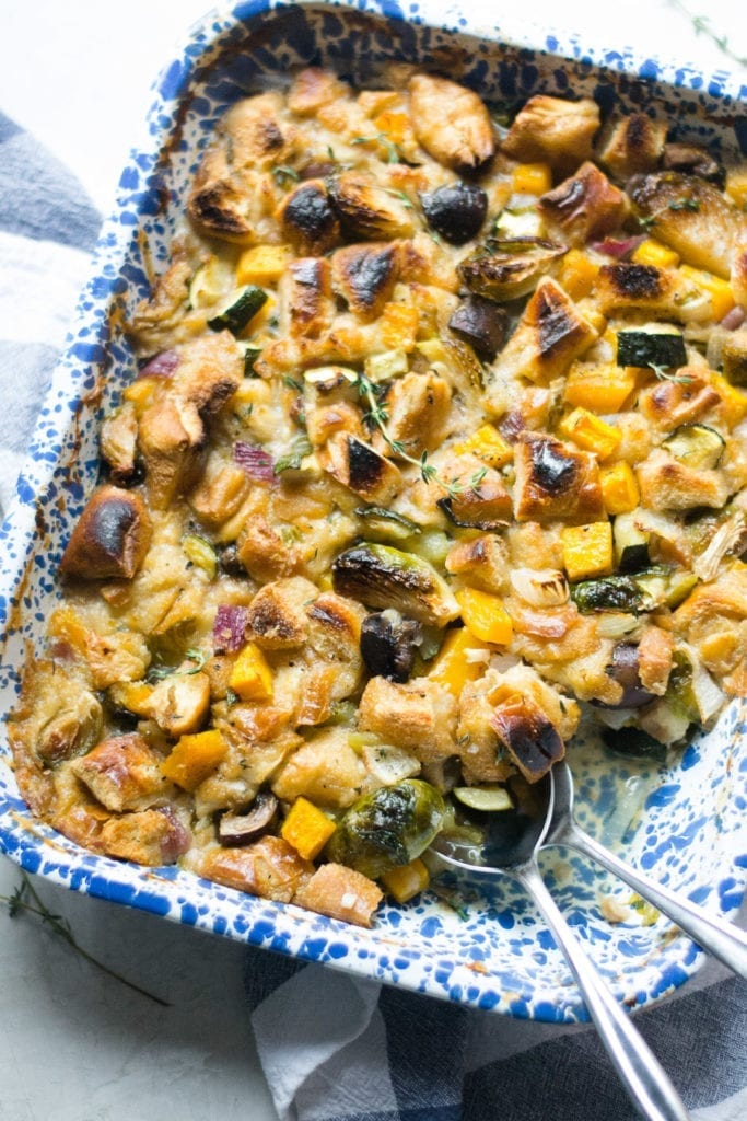 Vegetarian Squash and Mushroom Stuffing | Sarcastic Cooking