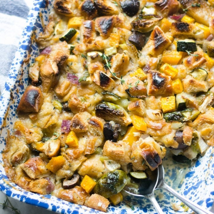 Vegetarian Squash and Mushroom Stuffing | Sarcastic Cooking