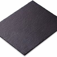 Rustic Slate Stone Cheese Board Appetizer Serving Platter for Charcuterie Board, Dinner Party, Buffet Table - 10 x 12 Inches